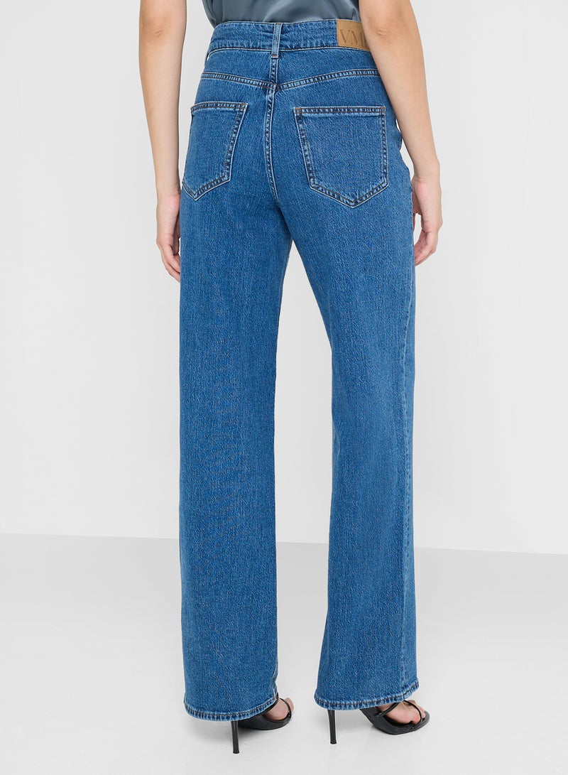 فيرو مودا جينز واسع بجيوب - Image 2