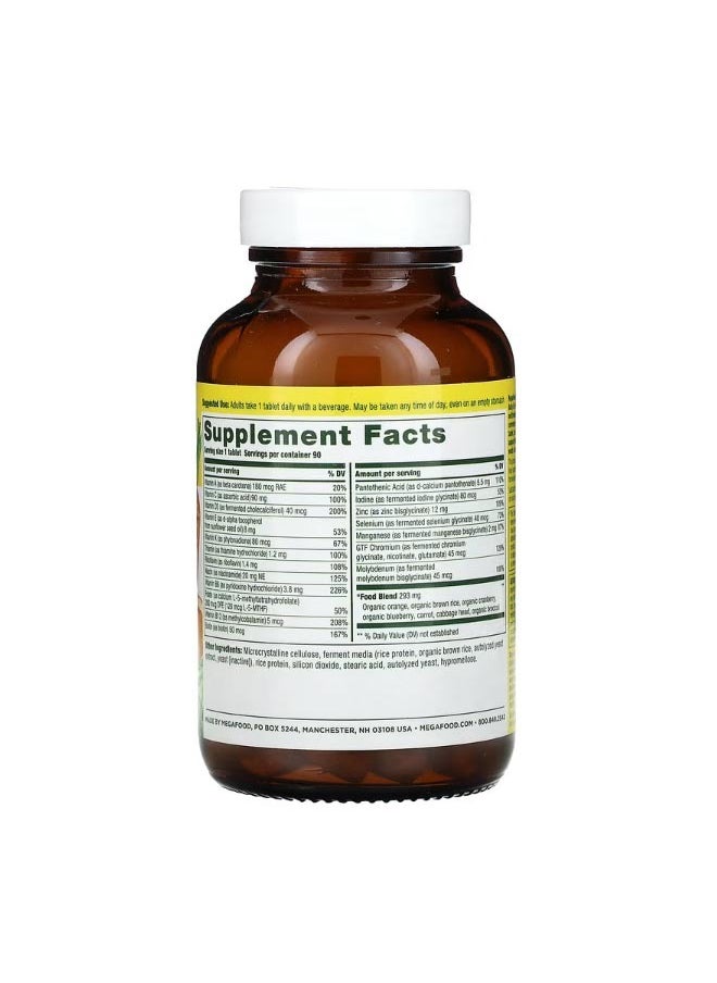 MegaFood Mens 55 One Daily Multivitamin 90 Tablets  - Image 2