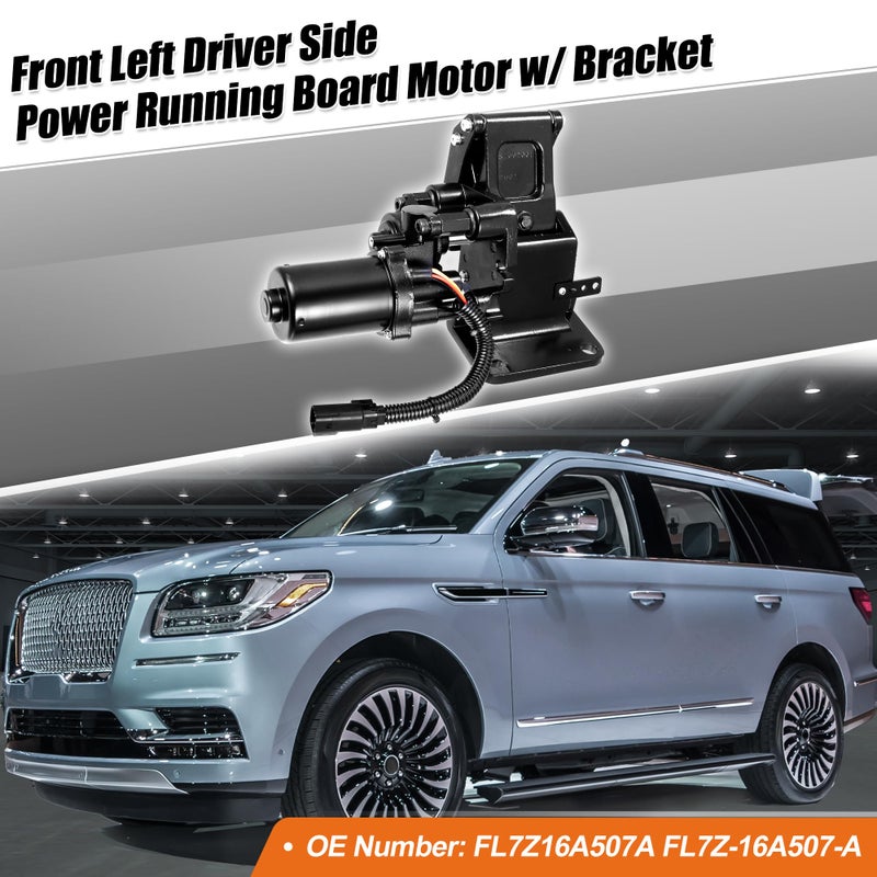 ACROPIX ACROPIX Front Left Driver Side Power Running Board Motor Fit for Lincoln for Ford Expedition Sport Utility 2015-2017 with Bracket No.FL7Z16A507A - Pack of 1  - Image 2