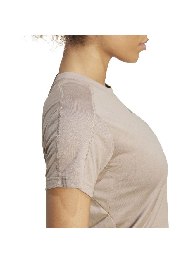 Adidas Adidas We Crew T Brown T-Shirt (Short Sleeve) T-Shirts For Women - Image 5