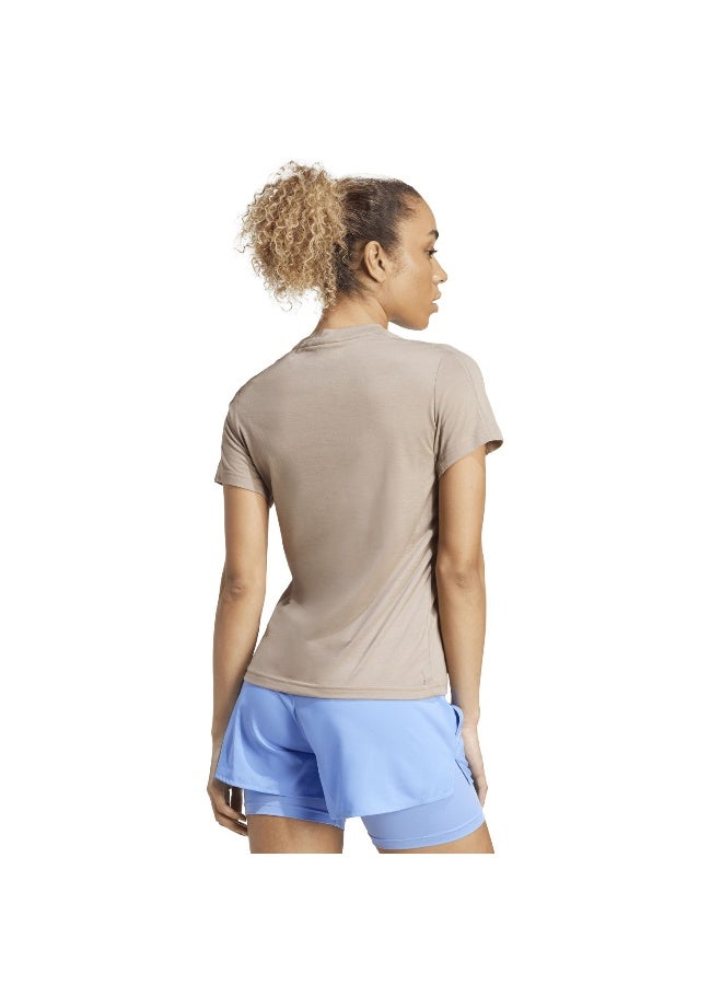 Adidas Adidas We Crew T Brown T-Shirt (Short Sleeve) T-Shirts For Women - Image 3