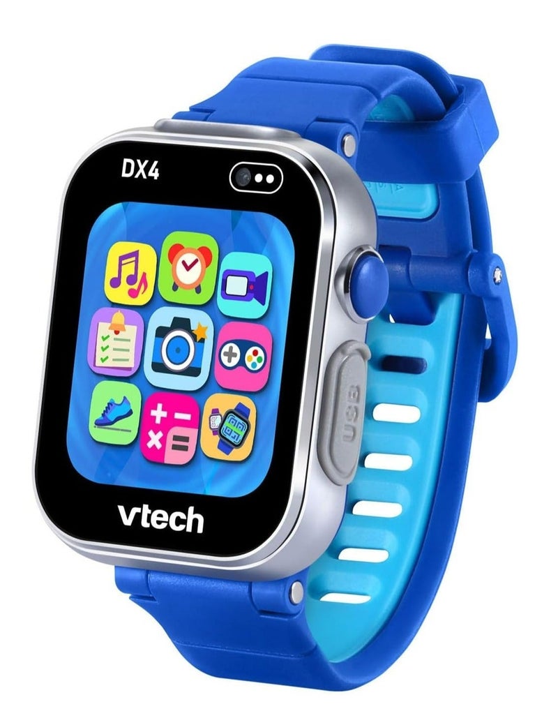 في تك بيبي ساعة VTech KidiZoom الذكية DX4 باللون الأزرق - كاميرا وألعاب، مسجل فيديو، مغير صوت - Image 2