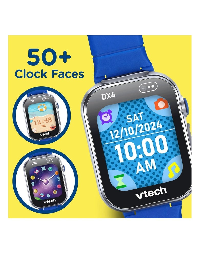 في تك بيبي ساعة VTech KidiZoom الذكية DX4 باللون الأزرق - كاميرا وألعاب، مسجل فيديو، مغير صوت - Image 4