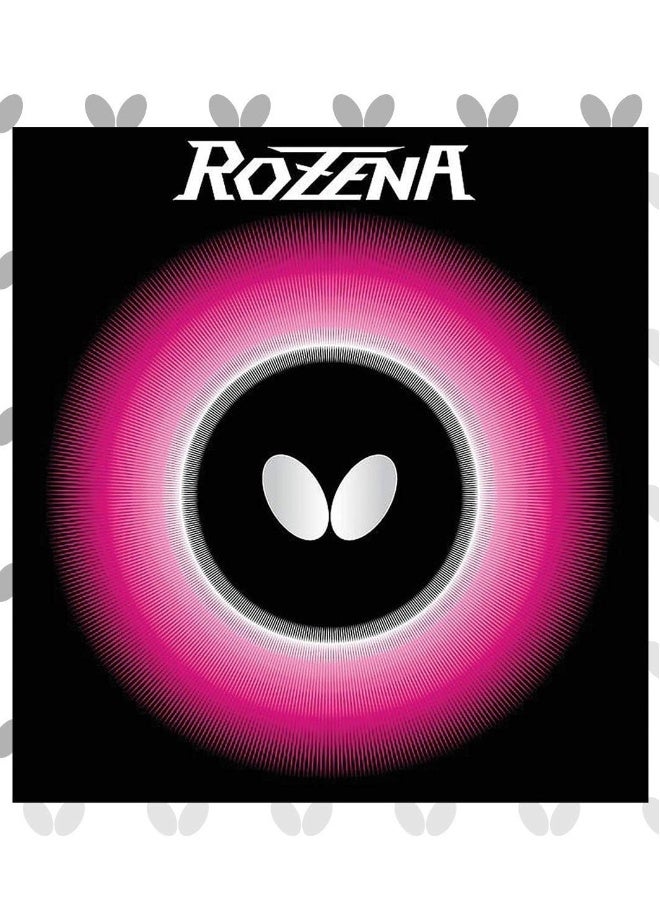 BUTTERFLY Rozena Table Tennis Rubber Inverted Professional Table Tennis Rubber Red (1.7mm) 4906901186873 - Image 1