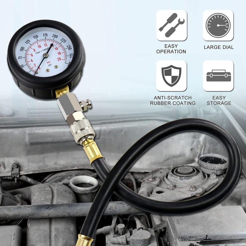 JoyFans 0-300 PSI Compression Tester Kit - Image 2