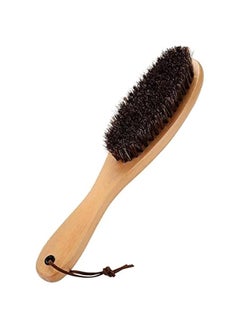 Clothes Brush Garment Brush Lint Remover Brush with Genuine Soft Horsehair and Wooden Handle for Coat Men Suits Shoes Jacket Furniture Car Mat and Pet Hair 1-Pack, Suit Brush