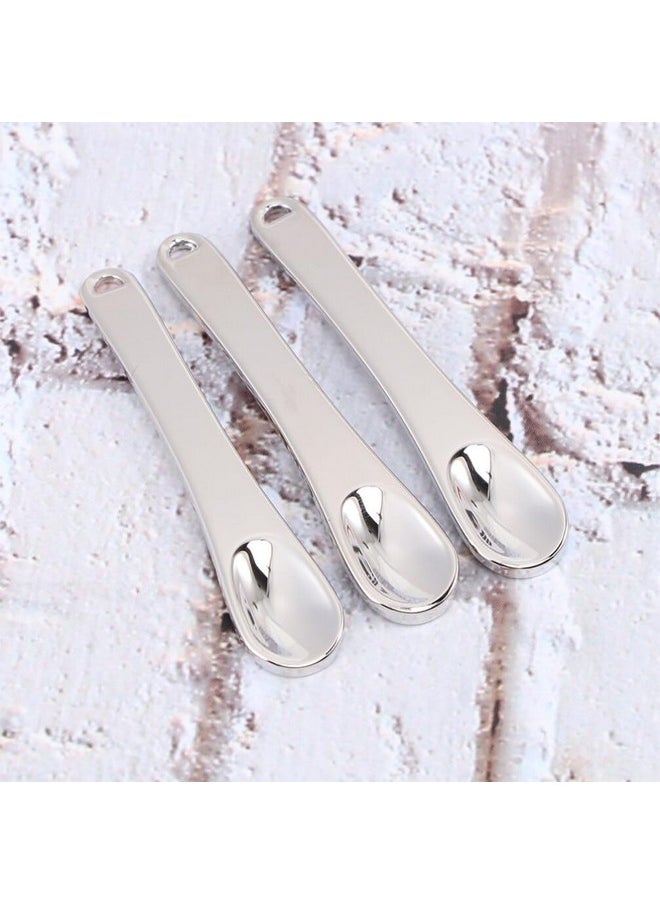 Healifty Facial Cream Stick Mini Metal Cosmetic Spatula 10 Pcs Skincare Spatulas Mini Cosmetic Spoon Reusable Facial Applicator Cosmetic Spatula for Cream, Lotions, Moisturizers  - Image 4