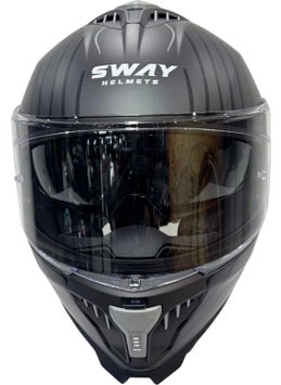 sway Helmet Sw 865 Space Black White With Sunglasses  - Image 3