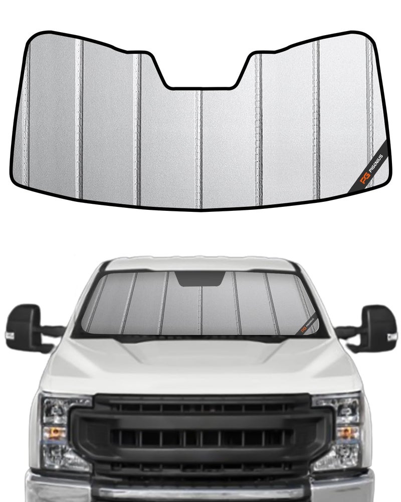 Pigenius Windshield Sun Shade for Ford F250F350F450F550F600 20172022 Front Window Sunshade Safeguard