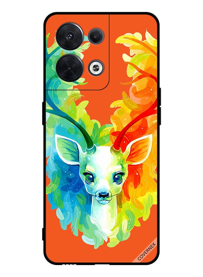 Covernex Protective Case Cover For Oppo Reno8 Colorful Deer - Image 1