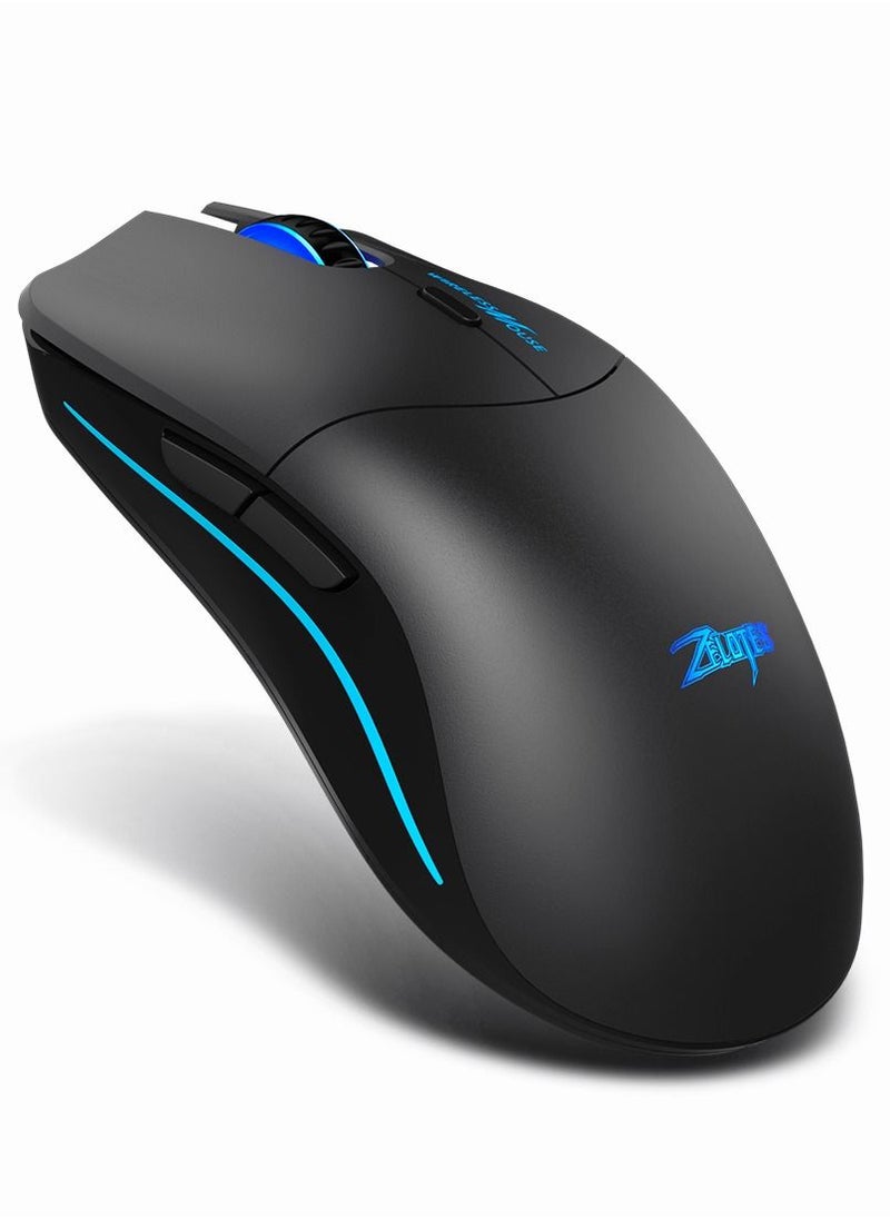 Generic - ZELOTES F-22 2.4GHz Wireless Mouse Gaming Mouse 6 Keys Optical Mice Ergonomic Design with 3 Adjustable DPI for PC Laptop - Image 1