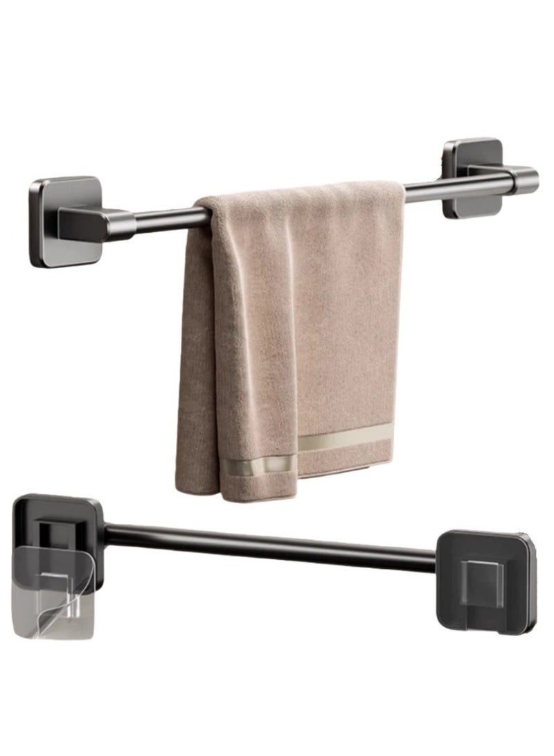 70 cm Wall Mount Towel Bar, Towel Holder, Rust Proof Self-adhesive Towel Rack, Towel and Wash Cloth Hanging Storage Accessories,  Drying Stand, Suitable For Bathrooms, Kitchens - Image 1