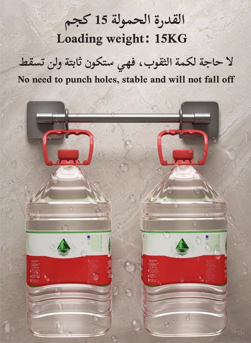 70 cm Wall Mount Towel Bar, Towel Holder, Rust Proof Self-adhesive Towel Rack, Towel and Wash Cloth Hanging Storage Accessories,  Drying Stand, Suitable For Bathrooms, Kitchens - Image 5