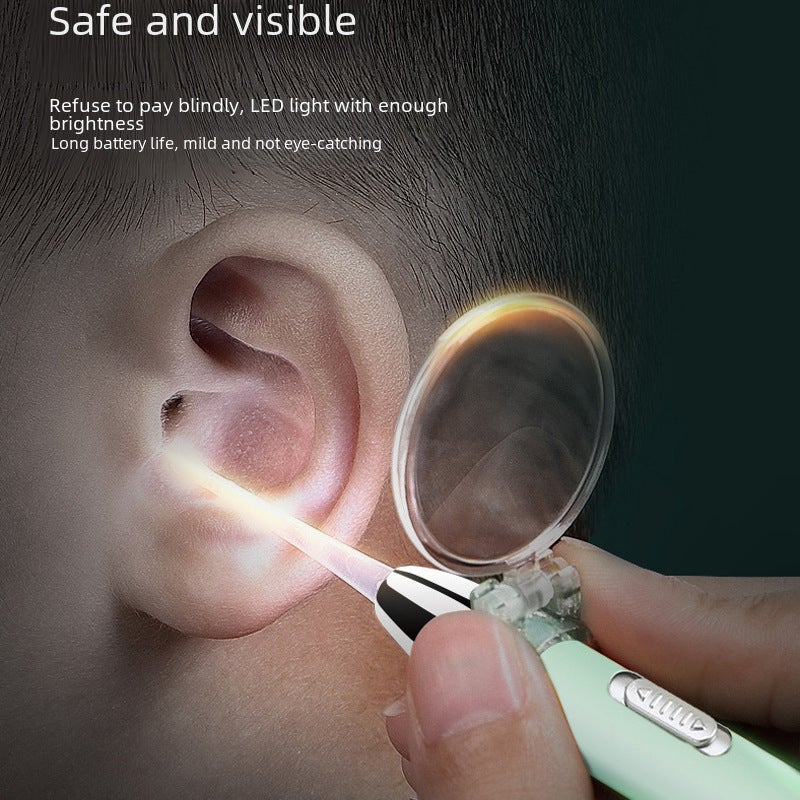 Ear Cleaning Tool with LED Light USB Rechargeable Ear Spoon Set - Child-Friendly Design for Kids and Babies - Image 5
