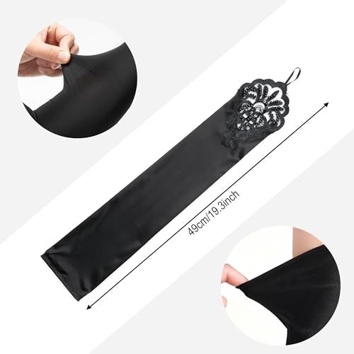 MoHern 1920s Accessories for Women, Vintage Great Gatsby Accessories for Women with Flapper Headpiece and Elegant Long Gloves - Image 3