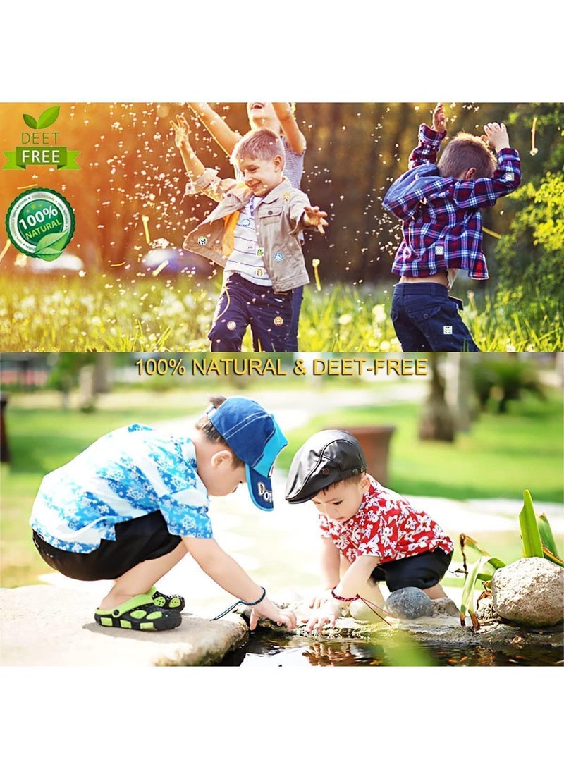 سوييت_سيڤن 72 قطعة من الرقع الطاردة للبعوض، قطعتان من أشرطة البعوض الطاردة للحشرات، ملصقات طبيعية مضادة للبعوض من السترونيلا والأوكالبتوس لحماية البالغين والأطفال للتخييم والمشي لمسافات طويلة - Image 2