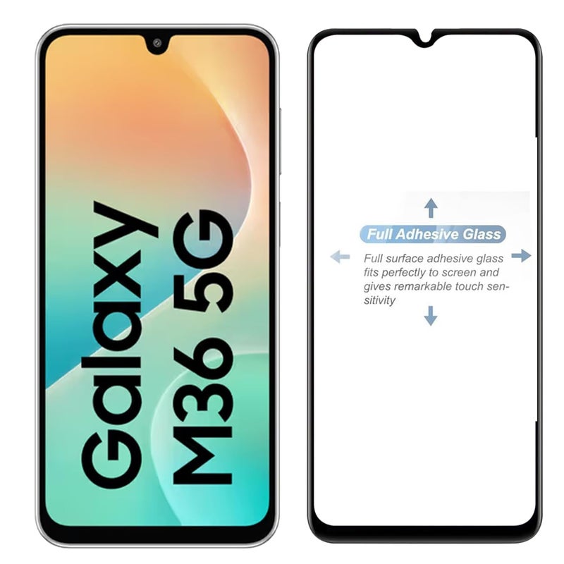 OpenTech ® Military-Grade Tempered Glass Screen Protector Compatible for Samsung Galaxy M36 5G / Samsung Galaxy F36 5G with Edge to Edge Coverage and Easy Installation kit - Image 4