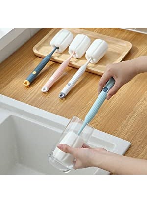 NILKANTH - NILKANTH® Bottle Soft Brush -1Pcs is Soft and Easy to Clean, Can Effectively Remove The Stain Residue On The Bottom of The Cup (Grey) - Image 1