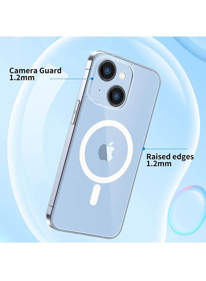 Rock Pow Magnetic Designed for iPhone 14 Plus Case 6.7 Inch, Strong Magnets Non-Yellowing Military Grade Protection Compatible with Mag Safe Protective Slim Cover Clear - Image 4