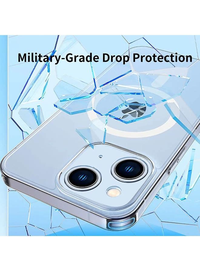 Rock Pow Magnetic Designed for iPhone 14 Plus Case 6.7 Inch, Strong Magnets Non-Yellowing Military Grade Protection Compatible with Mag Safe Protective Slim Cover Clear - Image 5