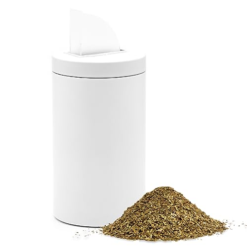 BALIBETOV Yerbero Yerba Container with Spout - Stainless Steel Container Pouring Lid Easy Filling Mate Cup - Works for Sugar Dispenser sugar container and Coffee Container For Ground Coffee (White) - Image 1