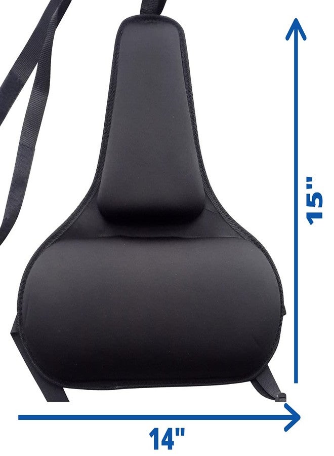 FOMI Firm Gel Foam Back Support Care | Upper Lower Thoracic and Lumbar Support for Car, Home, Office Chair | Promotes Healthy Posture, Sciatica Pain Relief - Image 2
