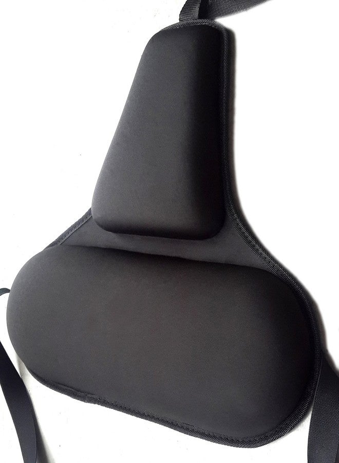 FOMI Firm Gel Foam Back Support Care | Upper Lower Thoracic and Lumbar Support for Car, Home, Office Chair | Promotes Healthy Posture, Sciatica Pain Relief - Image 1