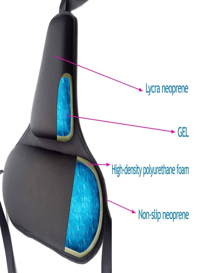 FOMI Firm Gel Foam Back Support Care | Upper Lower Thoracic and Lumbar Support for Car, Home, Office Chair | Promotes Healthy Posture, Sciatica Pain Relief - Image 4