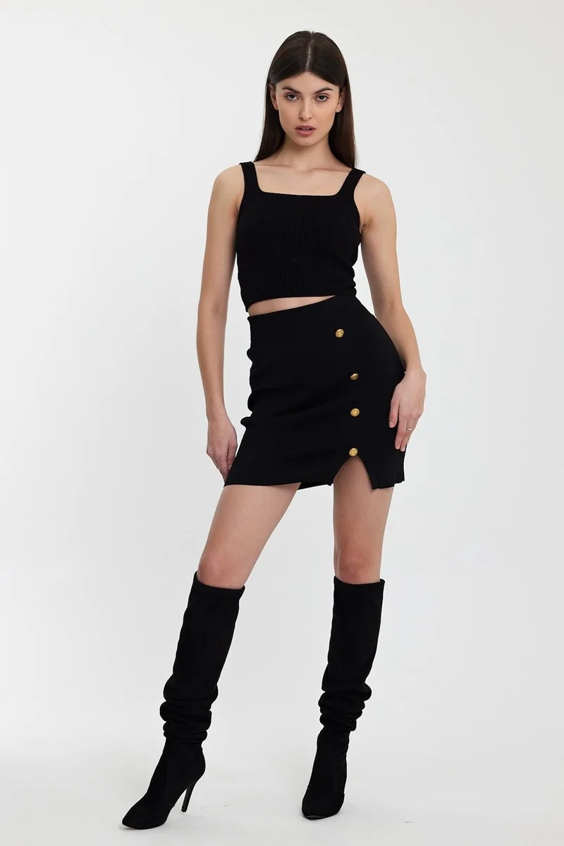 الكسندر جاردي Button Detailed Knitwear SKIRT(A92303-S)