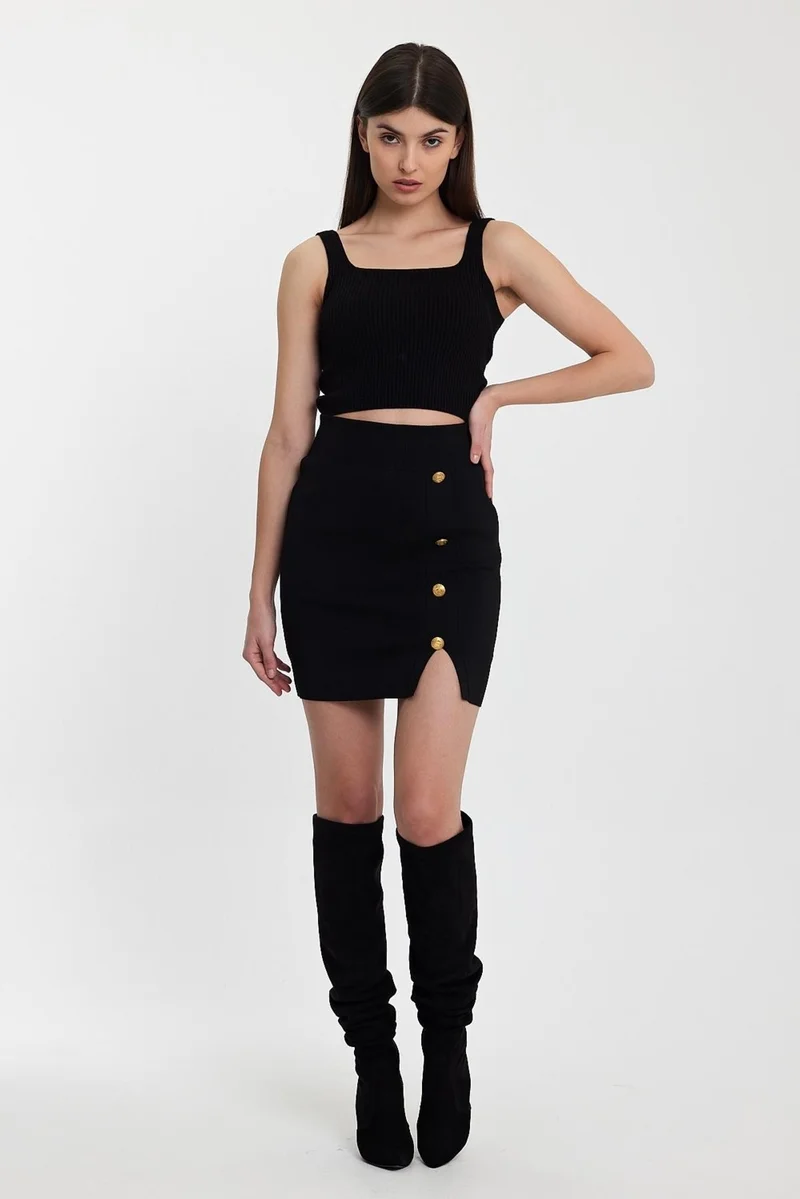 الكسندر جاردي Button Detailed Knitwear SKIRT(A92303-S)