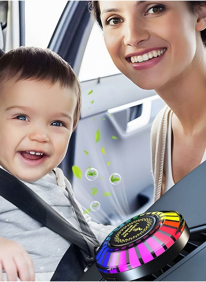 GROIC - Smart RGB Light,Voice Activated Led Light,RGB Music Sync Light,Colorful Sound Pickup Ambient Lights with App Control for Car,Car Fragrance,Car Interior,Automobile Atmosphere Lamp - Image 1