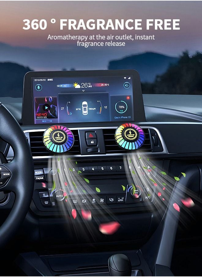GROIC - Smart RGB Light,Voice Activated Led Light,RGB Music Sync Light,Colorful Sound Pickup Ambient Lights with App Control for Car,Car Fragrance,Car Interior,Automobile Atmosphere Lamp - Image 1