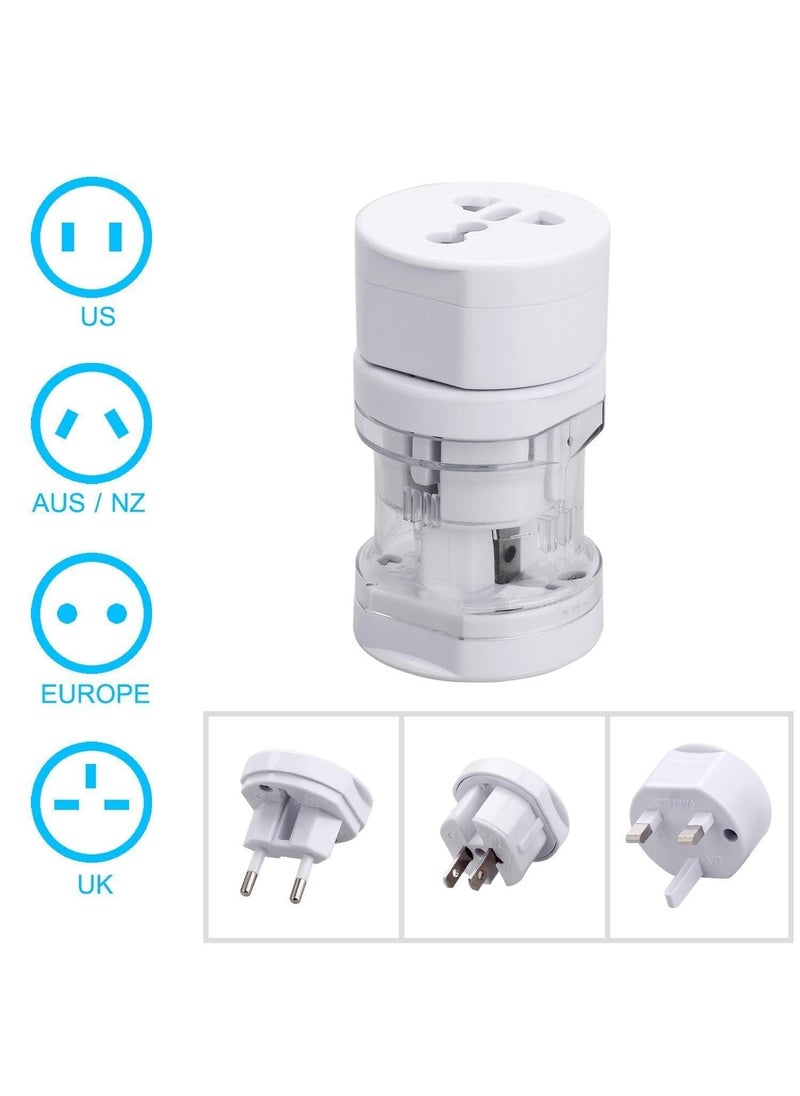Portible Portibal Universal Travel Adapter All in One Supports Over 150 Countries Including US AUS NZ Europe UK Multi ColorPack of 2  - Image 4