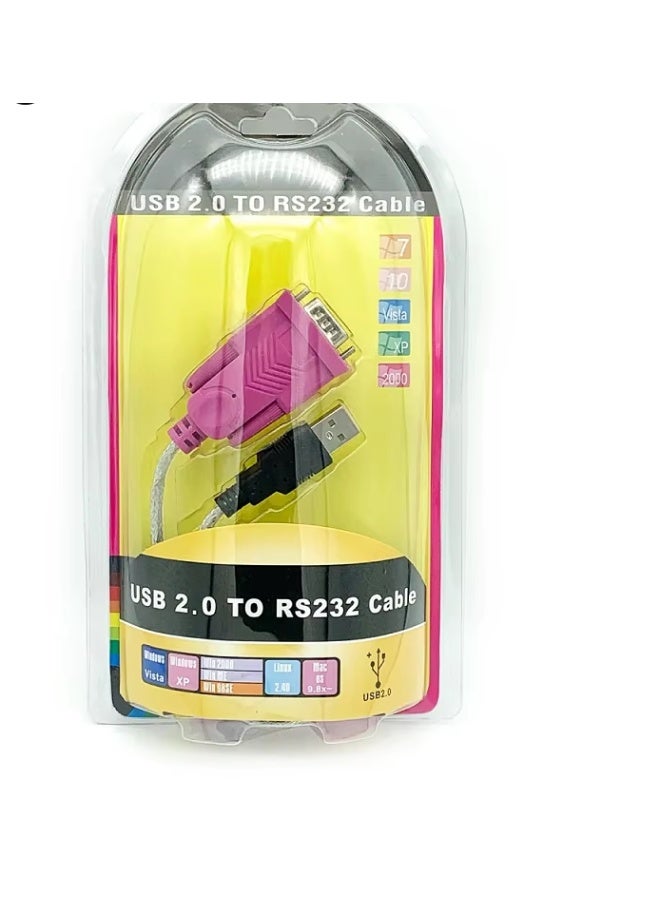 Terabyte USB 2.0 to RS-232 Converter Cable | Plug-and-Play Serial Adapter | High-Speed Data Transfer - Image 1
