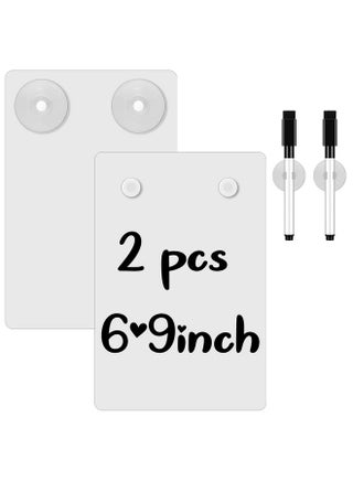 2 Pieces Shower Notepad Waterproof Shower Whiteboard With Suction Cup Dry Erase Board For Shower Shower Writing Pad Board On The Bathroom Wall With Pen For Adults Home School Office (6 X 9 Inch) - pzsku/Z2F054BC47BEE50EC7EFDZ/45/_/1720520193/300cbb9b-abb7-4669-b4ba-c92841aca35c