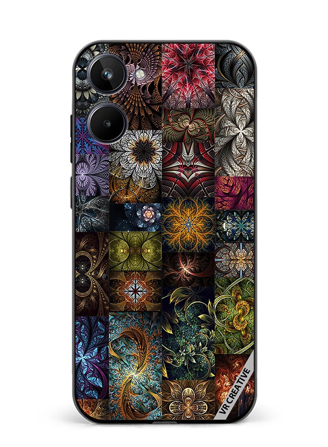 VR CREATIVE Protective Case Cover For Realme 10 30 Mind Blowing Pieces Of Algorithmic Fractal Art Design Multicolour - Image 1