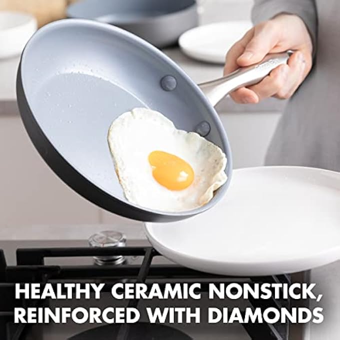 جرين بان مقلاة مفتوحة من السيراميك غير لاصقة ليما 8 - Image 3