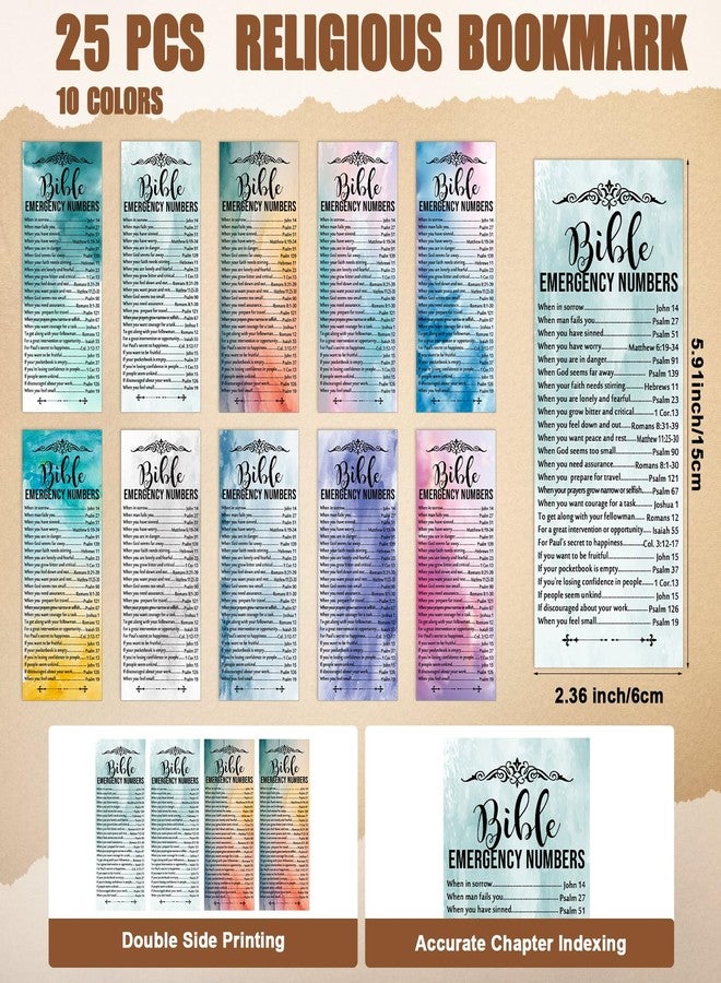 Feifeiya 25 Sets Easter Christian Church Gift Bulk Bible Verse Pens Religious Silicone Keychains and Bookmarks for Pastor Teacher Women Sunday School Mother's Day(Watercolor,English) - Image 4
