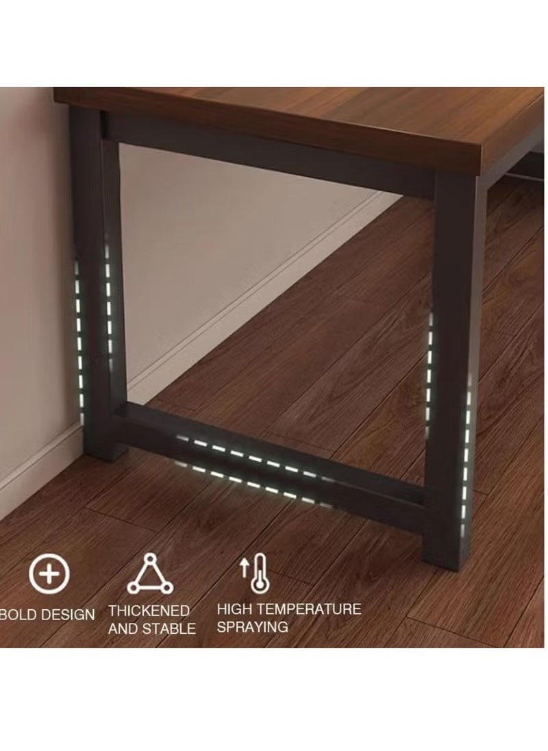 Generic - Gaming Table, Gaming Desk Large Computer Home Gaming Desk Home Office Desk, Table Desk, Office Writing Work Student Study Desk, PC Desk, Home Office Desk with Wooden Table Top, Home Office Desk, Wooden Table for Home Bedroom Office, Gaming Desk, 100x60x75cm - Image 1