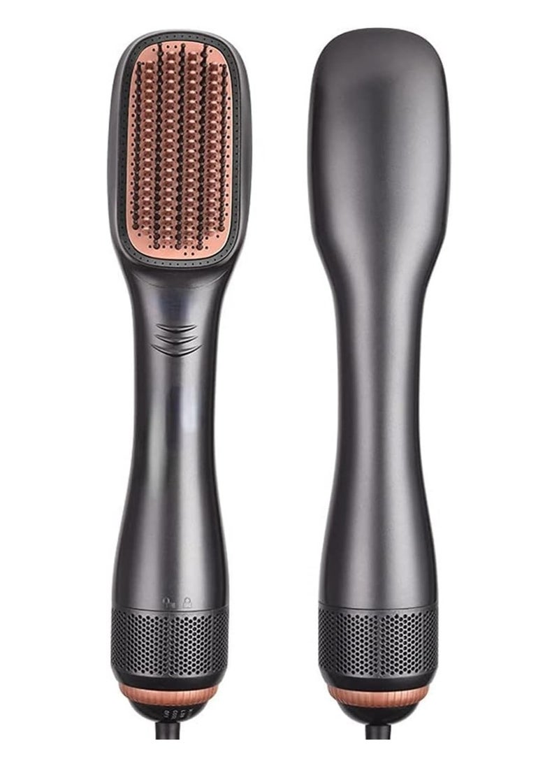 Generic - Joy Professional 2-in-1 Ionic Hair Dryer and Styling Brush with Multiple Heat Settings, Frizz Control, and Detangling Side Combs - Image 1