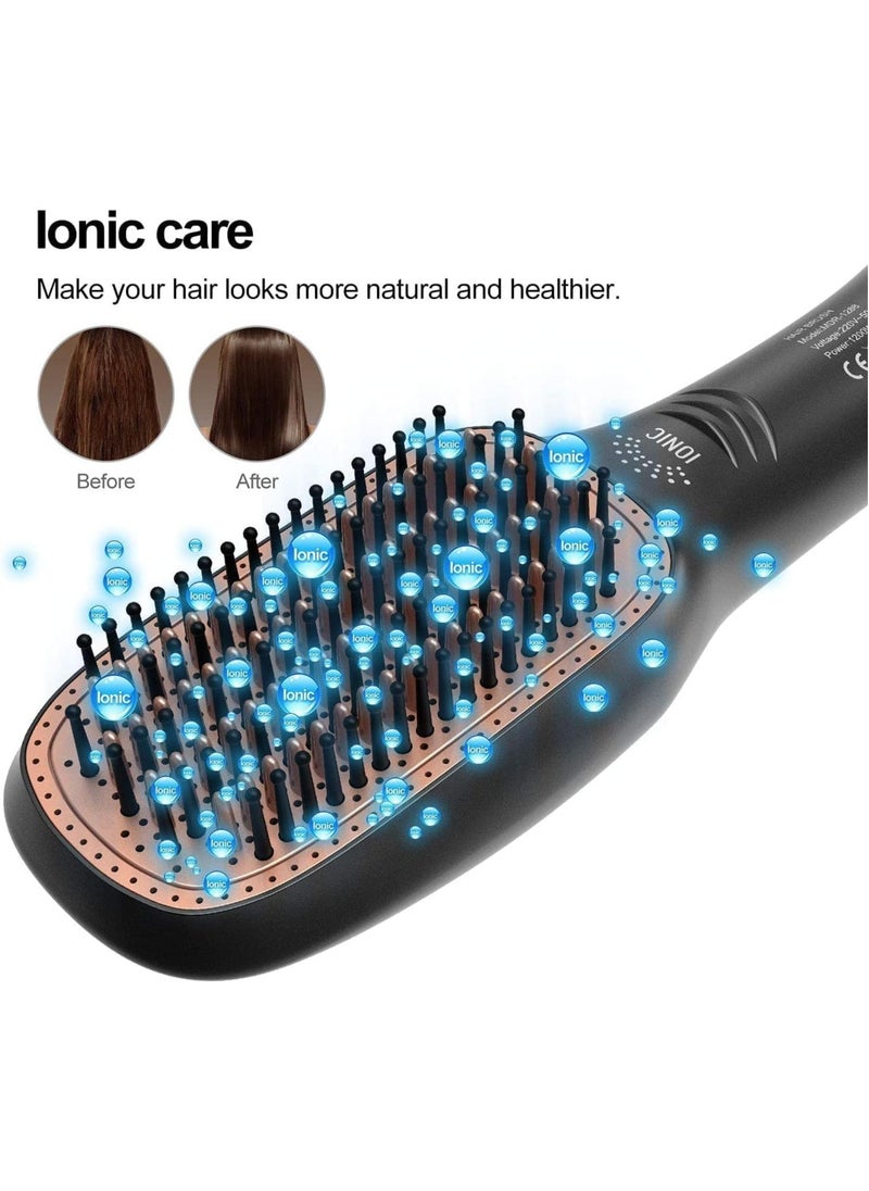 Generic - Joy Professional 2-in-1 Ionic Hair Dryer and Styling Brush with Multiple Heat Settings, Frizz Control, and Detangling Side Combs - Image 1