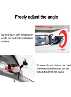 AUTOMAZE Automaze Acrylic Car Baby Rear View Auxiliary Wide-angle Curved Mirror Interior Blind Spot for Baby  - Image 4