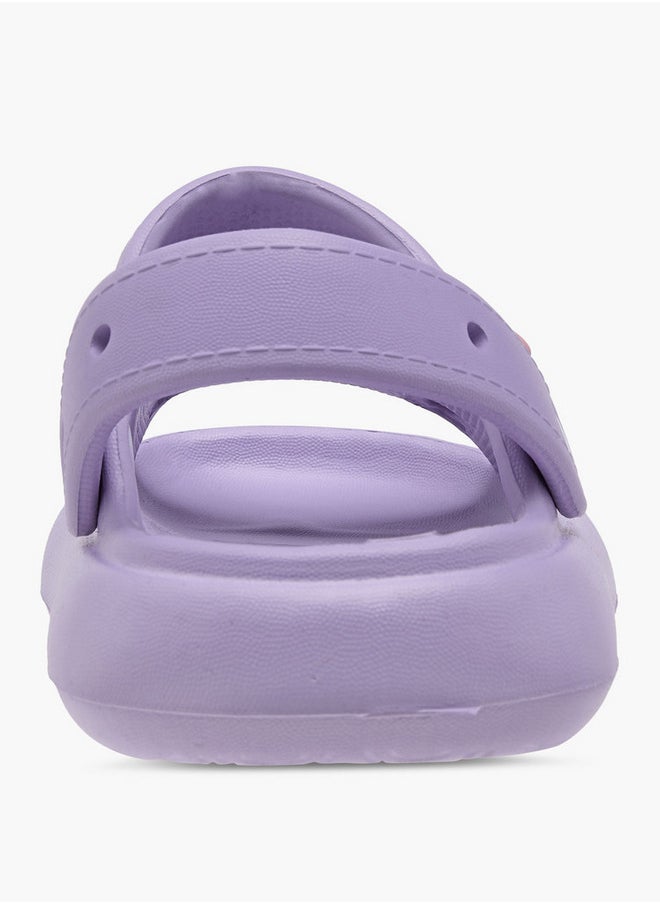 Aqua Heart Jibbitz Slides with Backstrap  - Image 5