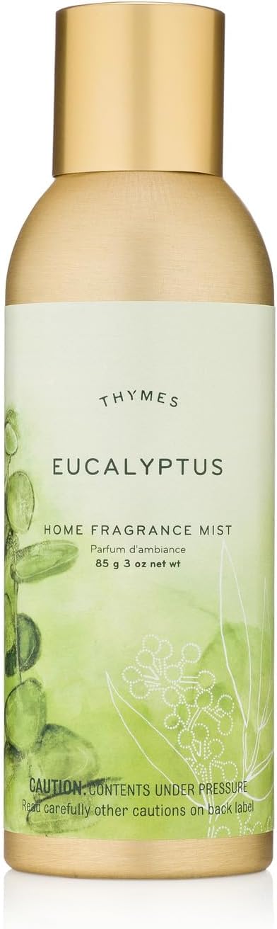 Thymes Fragrance Set  3 Oz Home Fragrance Mist  75 Oz Aromatic Candle  Eucalyptus - Image 3