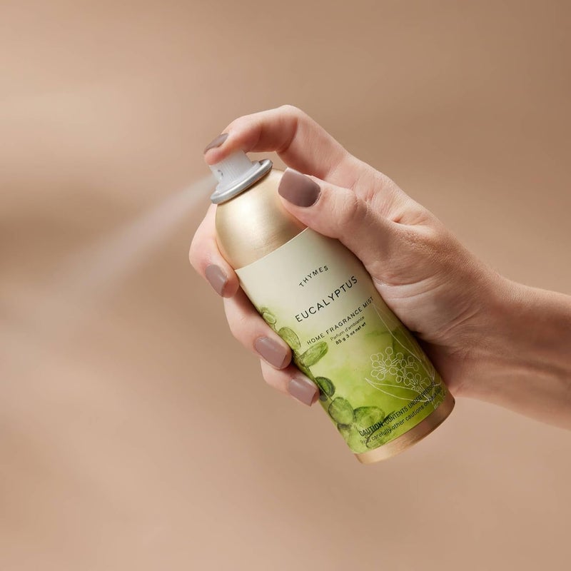 Thymes Fragrance Set  3 Oz Home Fragrance Mist  75 Oz Aromatic Candle  Eucalyptus - Image 4