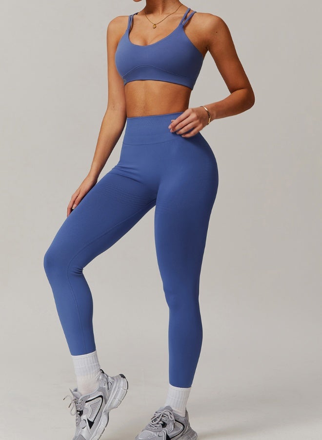 KAWN.YOGA Womens Striped Back Sports Bra  - Image 2