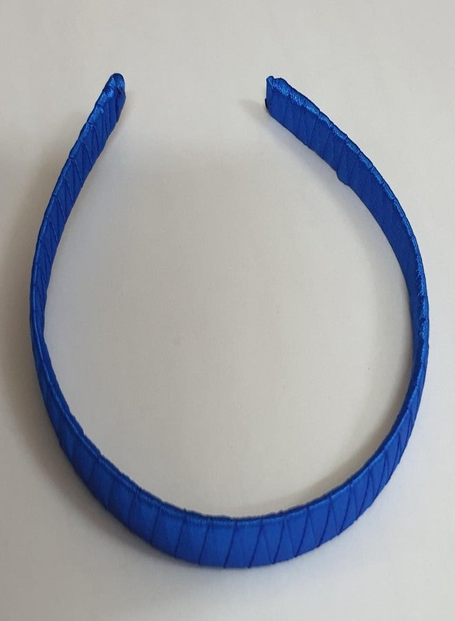 BELLEZA CRAFTING WITH CREATIVITY Handmade Zig-Zag Style Hairband for Kids, Girls & Women – Stylish, Comfortable & Lightweight Hair Accessory, Perfect for Casual wear , Parties and Gifting (Pack of 1) (Navy Blue/ Royal Blue) - Image 1