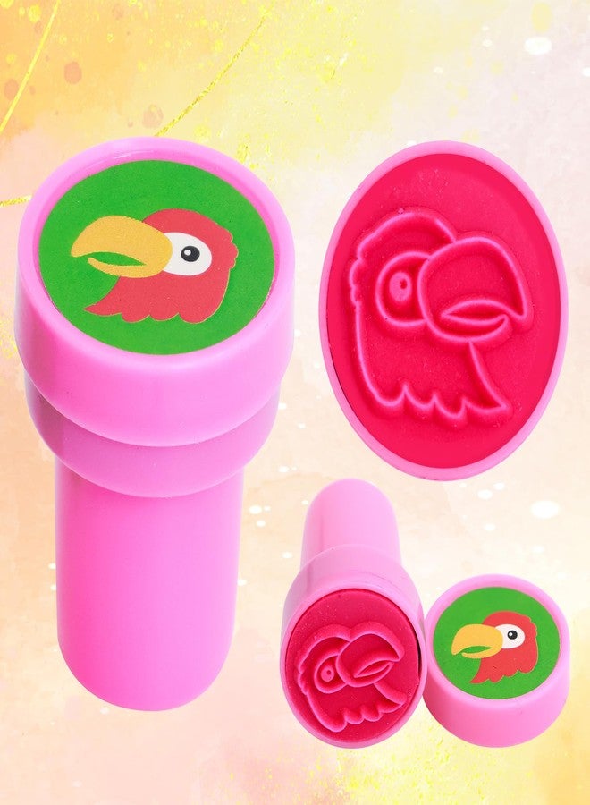 WorldBazaar Animal Stamps for Kids 20 Pcs with 10 Designs Wild Safari Animals Stamps for Crafting Prize Box Toys for Classroom Reward Goodie Bag Easter Birthday Kids Party Favor - Image 4