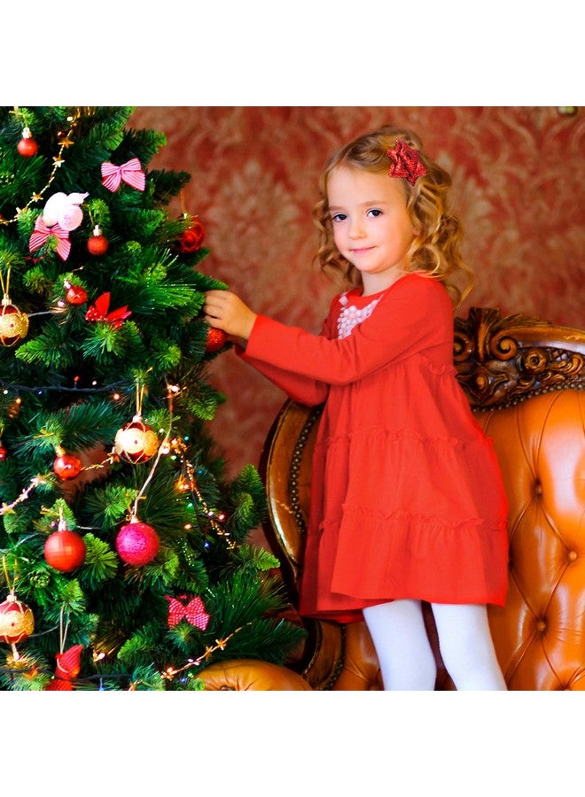 Hotop 12 Pcs Christmas Bow Hair Clips For Girls Glitter Christmas Bow Alligator Hair Clips Star Funny Hair Clips Festive Snowflake Hairpins Holiday Hair Accessory For Women Toddler Multicolored - Image 5