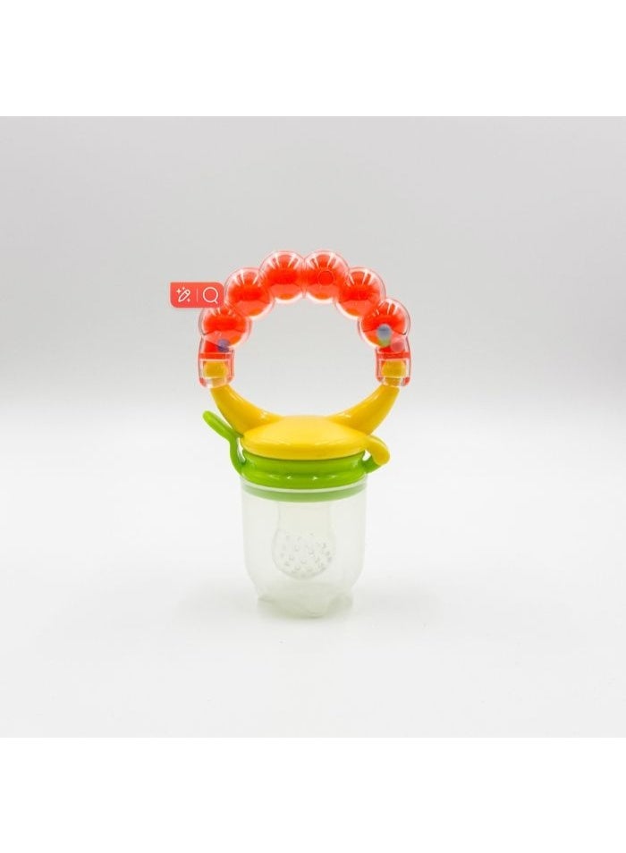 Complete 6 in 1 set for the care and nutrition of infants – 1 silicone teething glove, 4 fruit feeding pacifiers, 1 nail scissors and file - total of 6 pieces - color 1  - Image 5